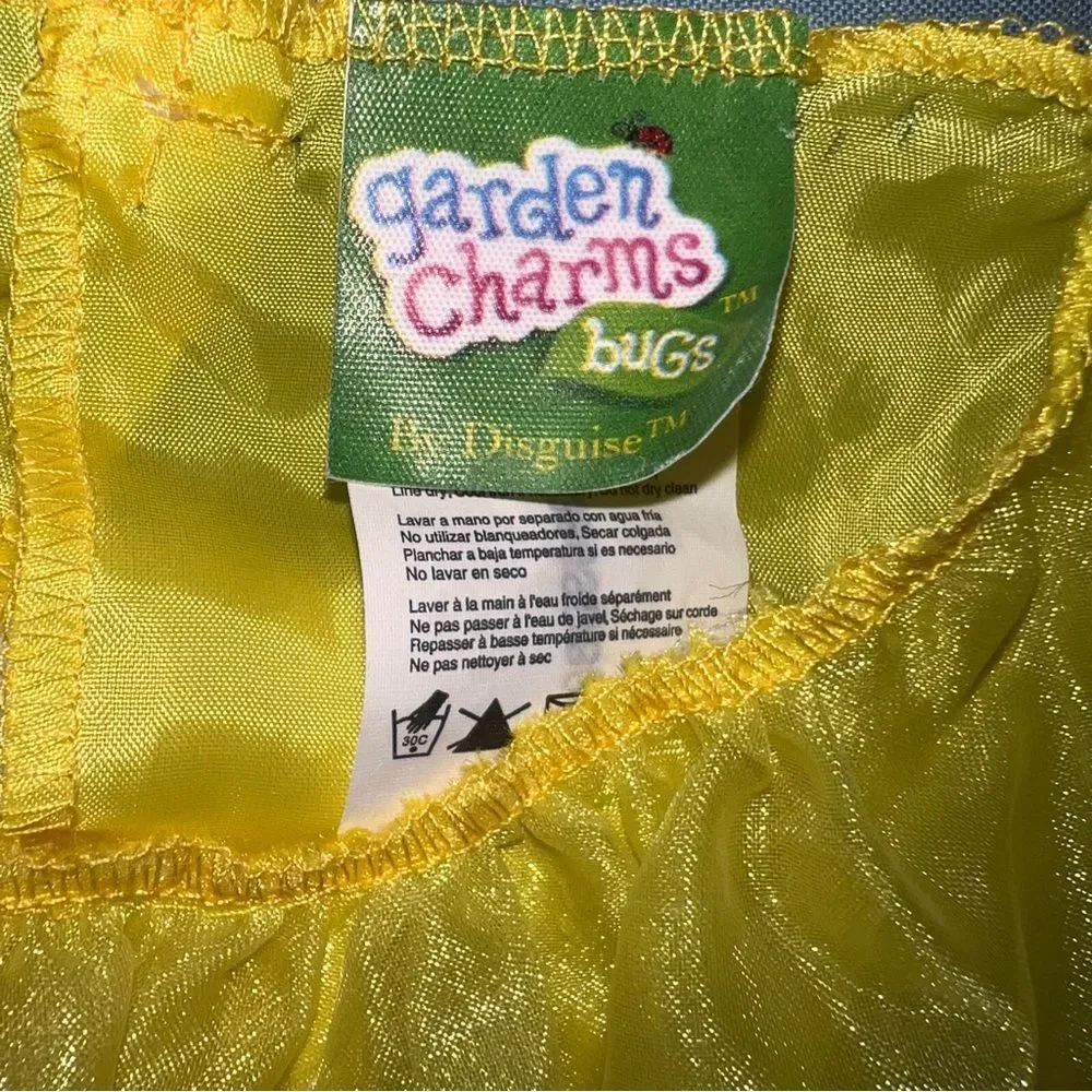 Garden Charms Bumblebee Costume Dress 3T-4T Yellow Black Halloween 3 Piece Cute